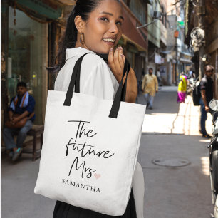 Tote Bag La future Mme et Votre Nom Cadeau de beauté mode