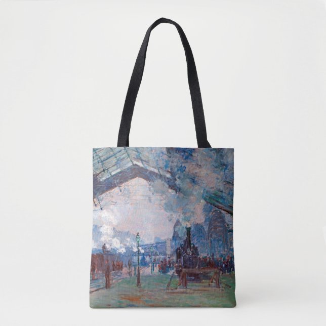 Tote Bag La gare Saint-Lazare, Monet (Devant)
