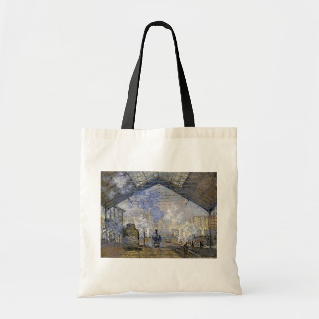 Tote Bag La gare Saint-Lazare, Monet (Devant)