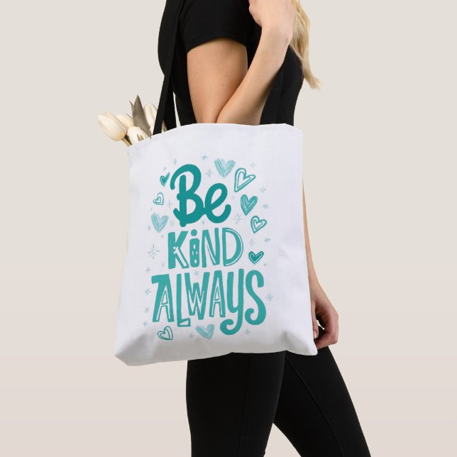 Tote Bag La gentillesse positive compte la typographie (De près)