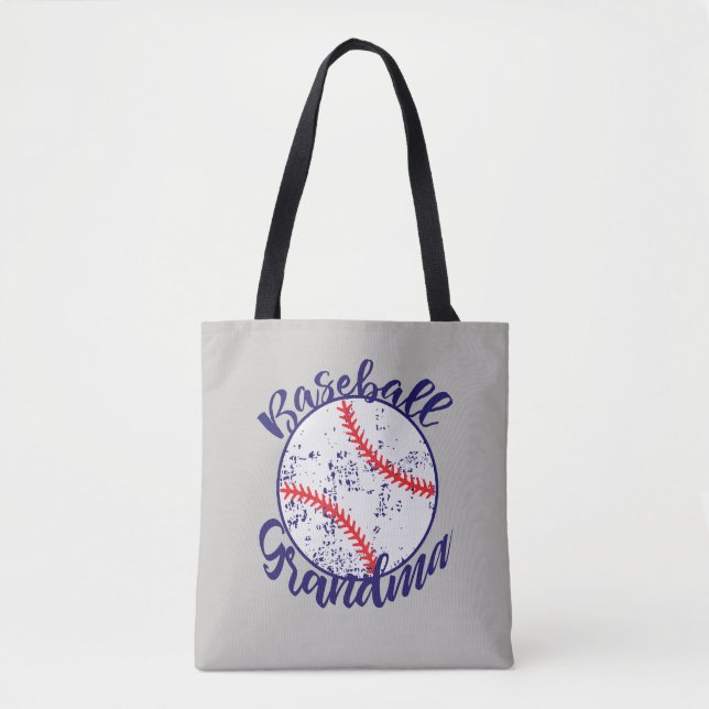 Tote Bag La grand-maman de base-ball exprime des sports (Devant)