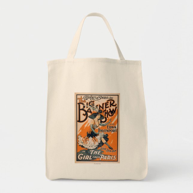 Tote Bag La Grande Bannière "La fille de Paris" (Devant)