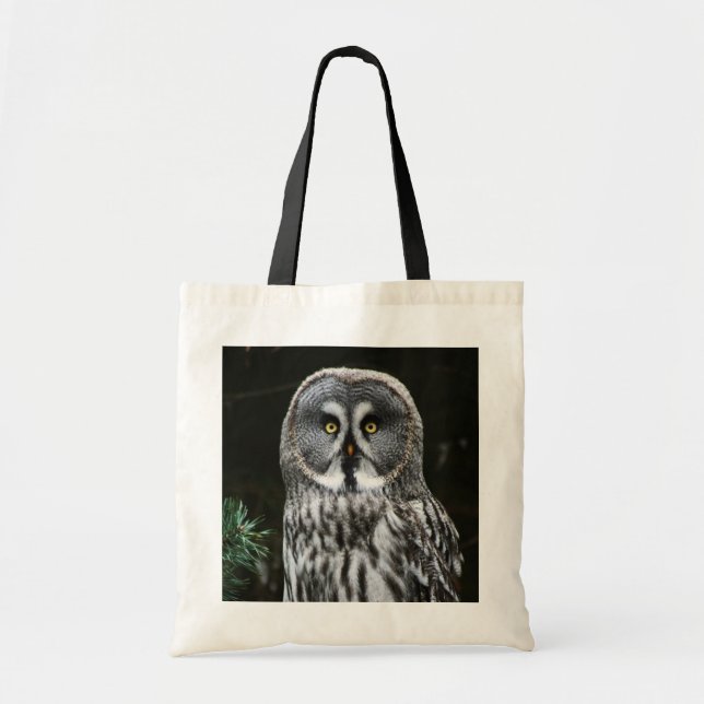 Tote Bag La grande chouette grise bti (Devant)