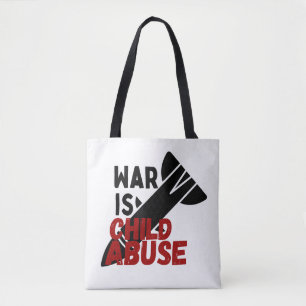 Tote Bag La guerre est la maltraitance des enfants