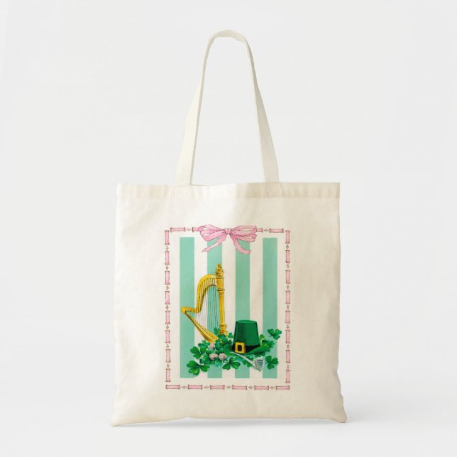 Tote Bag La harpe irlandaise - (Devant)