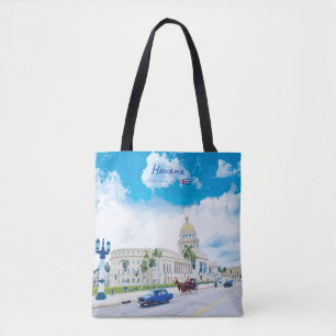Tote Bag La Havane, Cuba - Âme Classique Vintage