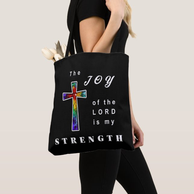 Tote Bag La Joie du Seigneur est ma Force (De près)