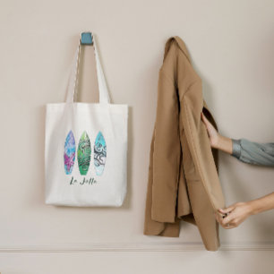 Tote Bag La Jolla California Surboards