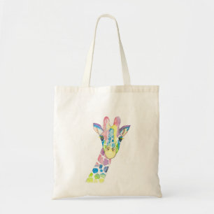 Tote Bag La joyeuse Girafe colorée