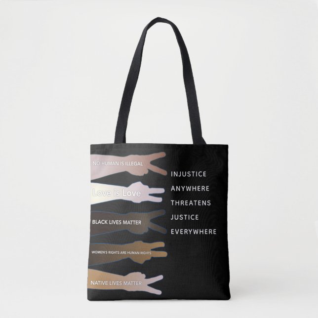 Tote Bag La justice menace partout la justice (Devant)