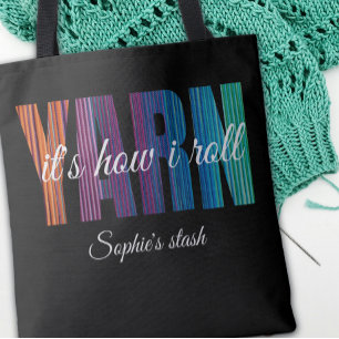 Tote Bag La laine, c'est comme je roule Couture sur mesure
