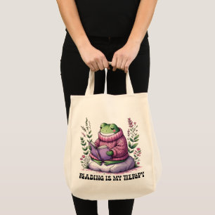 Tote Bag La lecture de Froggy est ma thérapie