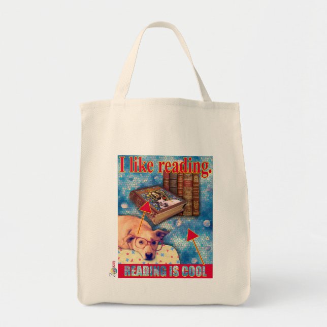 TOTE BAG LA LECTURE EST COOL (Devant)