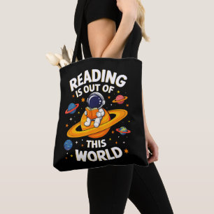 Tote Bag La lecture est hors de ce monde