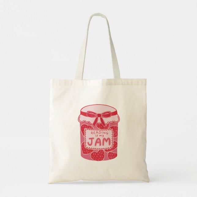 Tote Bag La lecture est ma confiture (Dos)