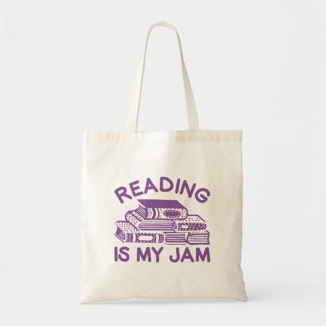 Tote Bag La lecture est ma confiture (Devant)