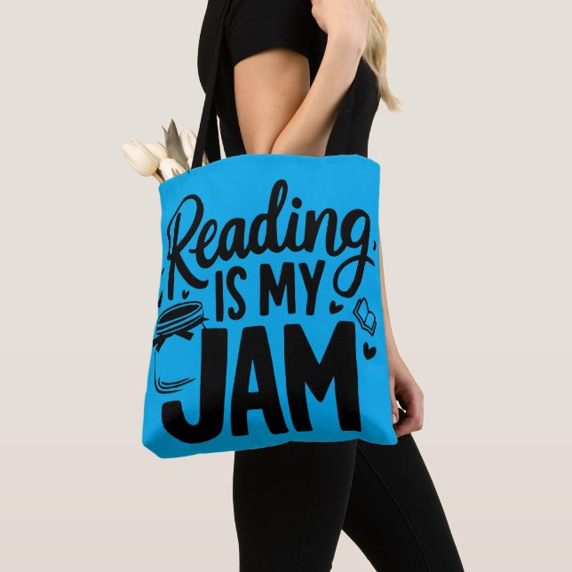 Tote Bag La lecture est ma confiture (De près)
