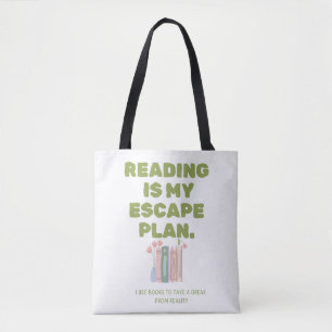 Tote Bag La lecture est mon plan d'évasion - Conception de