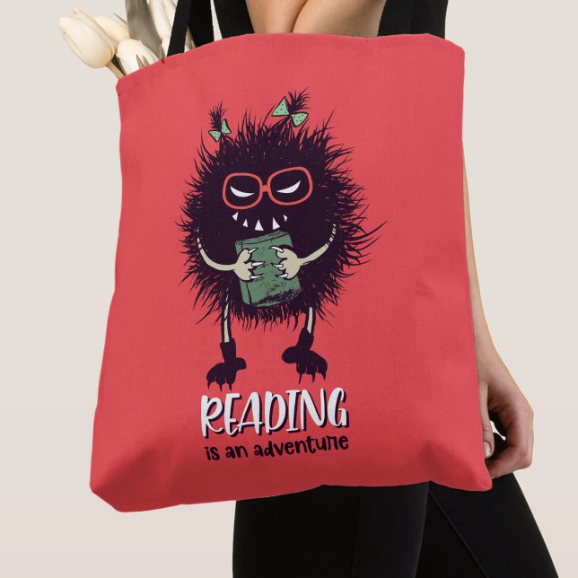 Tote Bag La lecture est une aventure professeur drôle (Créateur téléchargé)