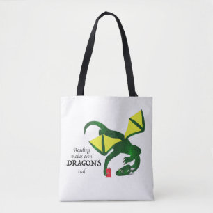 Tote Bag La lecture rend les dragons réels