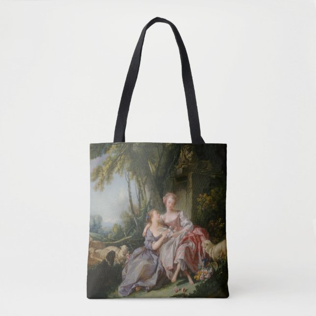 Tote Bag La lettre d'amour de François Boucher (Devant)