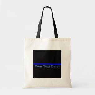 Tote Bag La Ligne Bleue Mince Symbolique Personnalise Cela