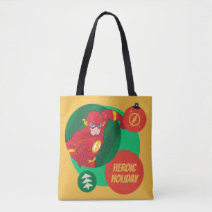 Tote Bag La Ligue de la Justice Le Bauble des Fêtes Flash
