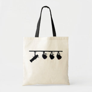 Tote Bag La lumière noire d'étape silhouette l'appareil