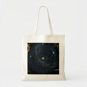 Tote Bag La Lumière Zodiaque. Douche Meteor - Carte Vintage