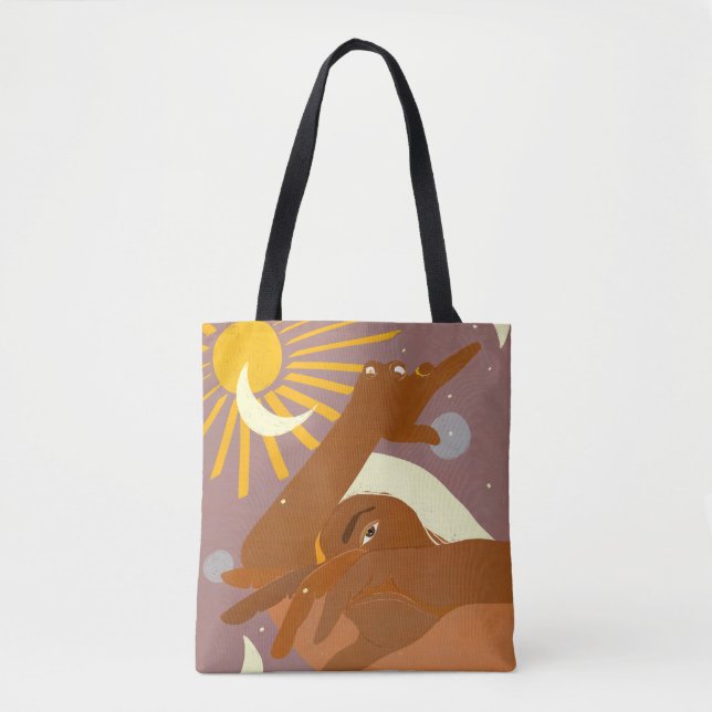 Tote Bag La Lune danse avec moi (Devant)