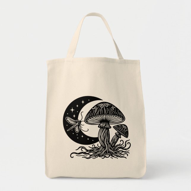 Tote Bag La Lune et les Etoiles (Devant)