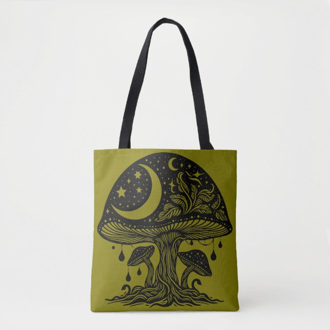 Tote Bag La Lune et les Etoiles (Devant)