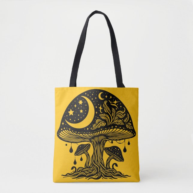 Tote Bag La Lune et les Etoiles (Devant)