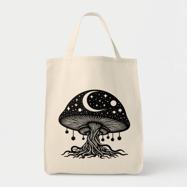 Tote Bag La Lune et les Etoiles (Devant)