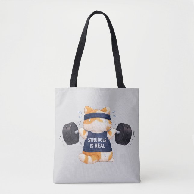 Tote Bag La lutte est réelle (Devant)