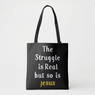 Tote Bag La Lutte Est Réelle, Mais Il En Va De Même Des Hom