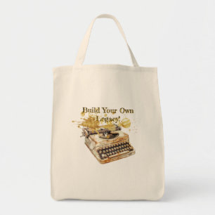 Tote Bag La machine à écrire de l’auteur "Construisez votre