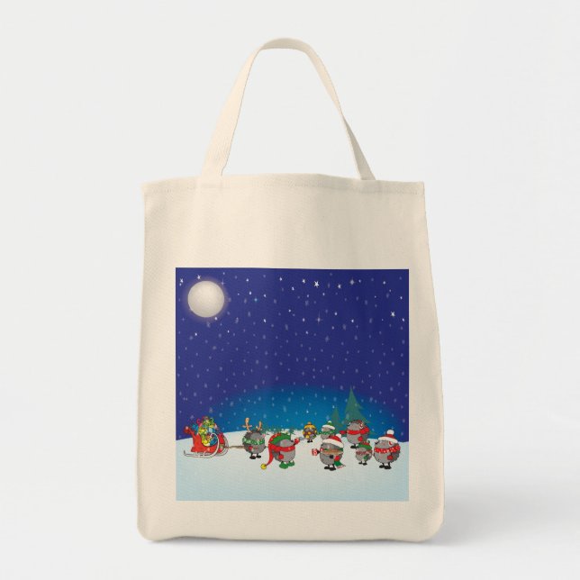Tote Bag La magie de Noël de Hedgehog (Devant)