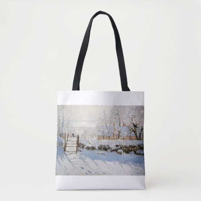 Tote Bag La Magpie de Claude Monet (Devant)