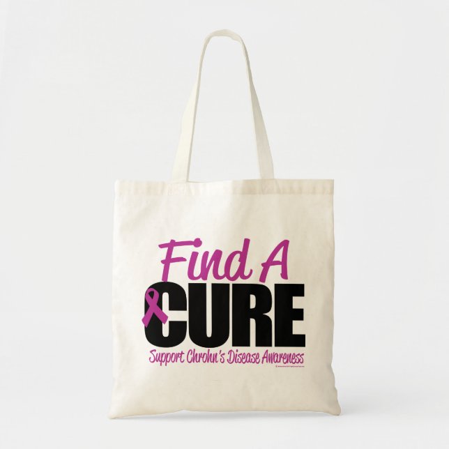 Tote Bag La maladie de Crohn trouvent un traitement (Devant)