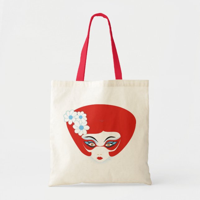 Tote Bag La marguerite de rouges font (Devant)