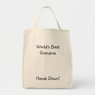 Tote Bag La meilleure grand-maman du monde, mains vers le