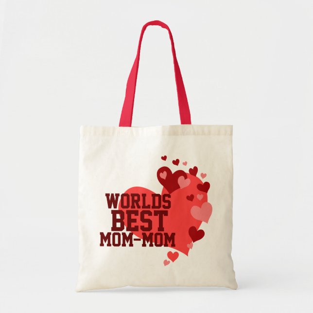Tote Bag La meilleure Maman-Maman des mondes personnalisée (Devant)