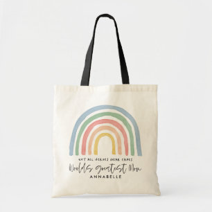 Tote Bag La mère arc-en-ciel d'aquarelle moderne merci cad