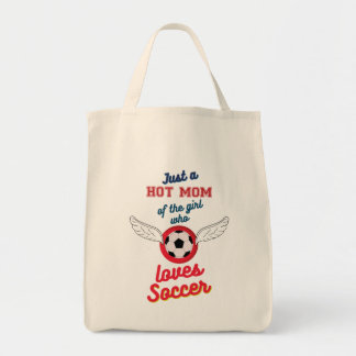 Tote Bag La mère chaude de la fille qui aime le football