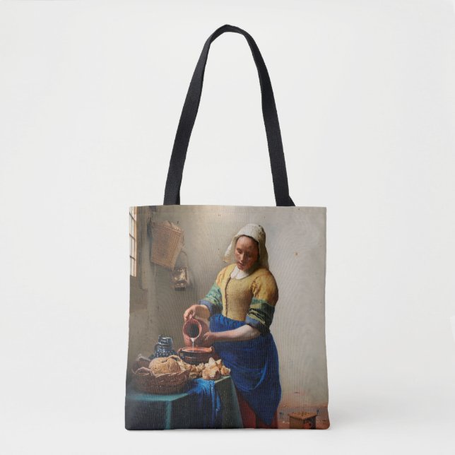 Tote Bag La Milkmaid de Vermeer (Devant)