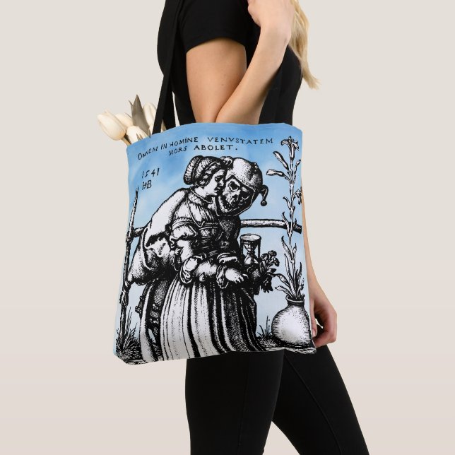 Tote Bag La Mort et la Jeune Fille, bouffon (De près)