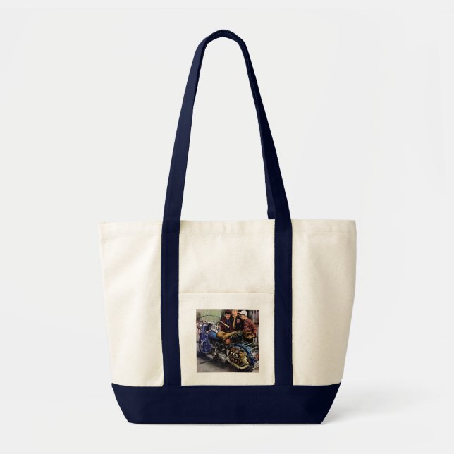 Tote Bag La moto de Tex (Devant)