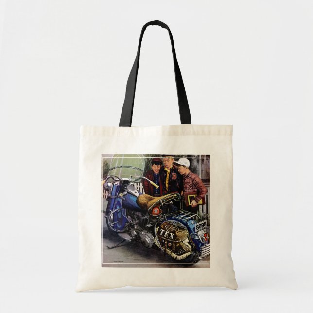 Tote Bag La moto de Tex (Devant)