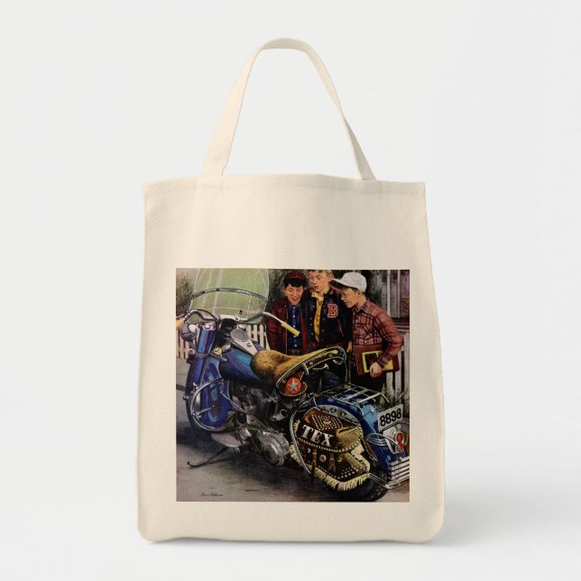 Tote Bag La moto de Tex (Devant)
